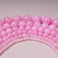 Natürliche Rosenquarz Perlen, rund, DIY & verschiedene Größen vorhanden, Rosa, verkauft per ca. 40 cm Strang