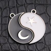 Zinc Alloy Pendants plated ying yang Sold By Bag