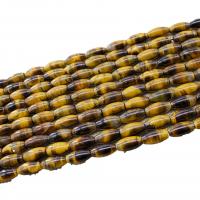 Tiger Eye pärlor, Trumma, polerad, DIY, blandade färger, 10-20mm, Såld Per 38 cm Strand