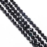 Schwarze Obsidian Perlen, rund, Star Cut Faceted & DIY, gemischte Farben, verkauft per 38 cm Strang