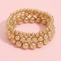 Zinc Alloy Bracelet Set bracelet gold color plated 4 pieces & fashion jewelry golden Inner Approx 60mm Sold By PC