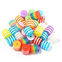 Akril nakit Beads, možete DIY, miješana boja, 8x8mm, Rupa:Približno 1.7mm, 100računala/Torba, Prodano By Torba
