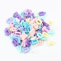 Acrylic Pendants Alphabet Letter DIY mixed colors 10mm Sold By Bag