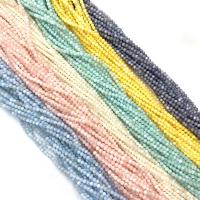 Prirodni boji Shell perle, Školjka, Krug, možete DIY, više boja za izbor, 2mm, Prodano Per 14.96 inčni Strand