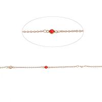 Cadena Decorativa de Metal, cadena de la barra & con diamantes de imitación, color mixto, 10x3x2mm, longitud 1 m, Vendido por m