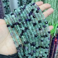 Fluorit Beads, Farverige Fluorite, Runde, poleret, du kan DIY & forskellig størrelse for valg & facetteret, blandede farver, Solgt Per Ca. 15 inch Strand