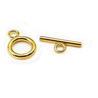 Stainless Steel Toggle Clasp plated golden Sold By Set