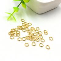 Stainless Steel Open Ring plated golden Sold By Bag