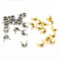 Stainless Steel Bead Tips plated 4mm Sold By Bag