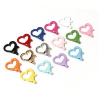 Zinc Alloy Lobster Clasp Heart plated nickel lead & cadmium free Approx Sold By Bag