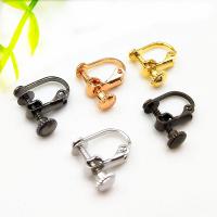 Stainless Steel Clip On Earring Finding plated for woman 13mm Sold By Bag
