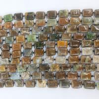 Agat pärlor, Rektangel, polerad, DIY, blandade färger, 6x12x16mm, Såld Per 38 cm Strand