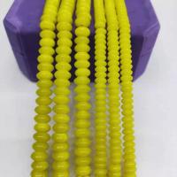 Kwarc cytrynowy Koralik, liczydło, obyty, różnej wielkości do wyboru, żółty, sprzedawane na około 15 cal Strand