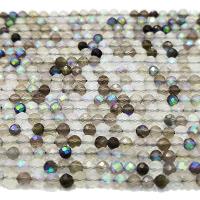 Moonstone Beads, Månesten, Runde, poleret, du kan DIY & facetteret, blandede farver, 2mm, Solgt Per 38 cm Strand