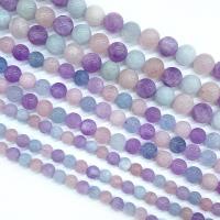 Perles de pierres précieuses mixtes, pierre gemme, poli, DIY, couleurs mélangées, Vendu par 38 cm brin