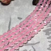 Natural Rose Quartz Beads Star Cut Faceted & DIY pink Sold Per 38 cm Strand