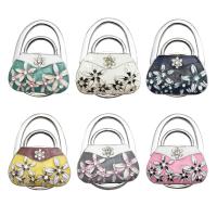 Foldable Handbag Bag Purse Table Hanger  Zinc Alloy portable & Collapsible & enamel & with rhinestone Sold By PC