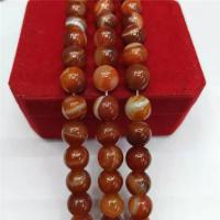 Natural Red Agate Beads, Round, polished, DIY & different size for choice, red, Sold Per Approx 15 Inch Strand