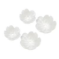 Školjka Perla Cap, Cvijet, različite veličine za izbor, bijel, Rupa:Približno 1mm, Prodano By PC
