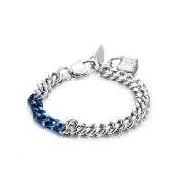 Titanium Steel Bracelet & Bangle Lock plated & Unisex mixed colors Sold By PC