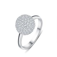 Cubic Zirconia Micro Pave Brass Ring plated & micro pave cubic zirconia & for woman nickel lead & cadmium free US Ring Sold By PC