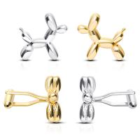 Cufflinks Brass Dog plated for man Sold By Pair