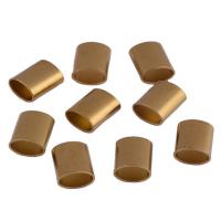 Grânulos de tubo de latão, cobre, dourado, 10x6x0.50mm, Aprox 100PCs/Bag, vendido por Bag
