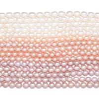 Riso coltivato in perla d'acqua dolce, perla d'acquadolce coltivata naturalmente, DIY, nessuno, 6-7mm, Venduto per 14.96 pollice filo