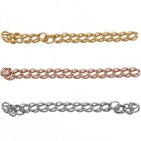 Stainless Steel Extender Chain plated DIY Length 5 cm Sold By Bag