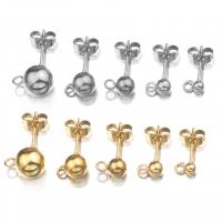 Stainless Steel Earring Drop Component Vacuum Ion Plating fashion jewelry & for woman Sold By PC