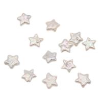 Cultured No Hole Freshwater Pearl Beads Star white 11-13mm Sold By PC