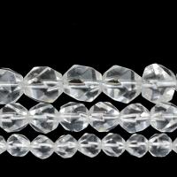 Naturliga Clear Quartz pärlor, DIY & olika storlek för val & fasetterad, klar, 6-10mm, Såld Per 14.96 inch Strand