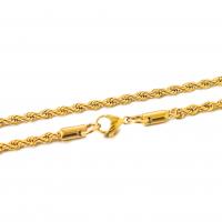 Nerezová ocel řetěz náhrdelník, Nerez, módní šperky, více barev na výběr, 3mm, Délka 23.62 inch, 3PC/Bag, Prodáno By Bag