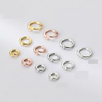 925 Sterling Silver Open Jump Ring plated Sold By PC