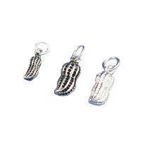 925 Sterling Silver Pendant Peanut silver color Sold By PC