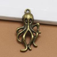 Zinc Alloy Pendants Octopus plated fashion jewelry nickel lead & cadmium free Sold By PC