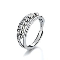 925 Sterling Silver Open Finger Ring Adjustable & for woman silver color Sold By PC
