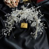 Hair Bands Zinc Alloy with Crystal for bridal & with rhinestone nickel lead & cadmium free Sold By PC
