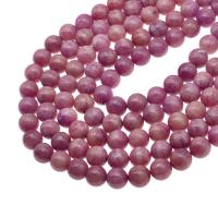 Perles en marbre naturel, marbre teint, Rond, DIY, violet, 12x12x12mm, Vendu par 38 cm brin