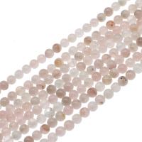 Grânulos de quartzo natural jóias, Roda, DIY, rosa, 8x8x8mm, vendido para 38 cm Strand