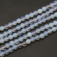 Sea Opal Χάντρες, Γύρος, DIY & πολύπλευρη, λευκό, 8x8x8mm, Sold Per 38 cm Strand