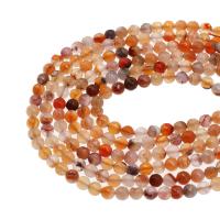 Natural Red Agate Beads, Round, DIY & faceted, red, 5x5x5mm, Sold Per 38 cm Strand
