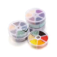Neprůhledné sklo Perličky, Seedbead, Kolo, DIY, více barev na výběr, 2mm, 4800PC/Box, Prodáno By Box