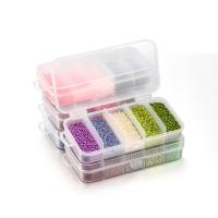 Neprůhledné sklo Perličky, Seedbead, Kolo, DIY, více barev na výběr, 2mm, 9000PC/Box, Prodáno By Box
