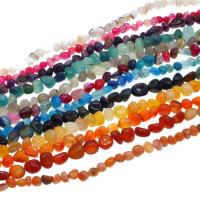 Agate perle, Ahat, Nepravilan, možete DIY, više boja za izbor, 9x9x7mm, Prodano Per 38 cm Strand