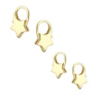 Brass Key Clasp Setting gold color plated DIY golden Sold By Lot