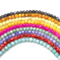 Prirodni boji Shell perle, Slatkovodni Shell, Krug, možete DIY, više boja za izbor, 4mm, Prodano Per 14.96 inčni Strand