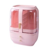 ABS Plastic Cosmetic Storage Box dustproof & multifunctional & for woman Sold By PC