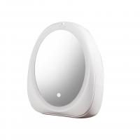 Plastic Cosmetic Storage Box Oval dustproof & with mirror & for woman Sold By PC