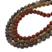 Natural Tibetan Agate Dzi Beads Round DIY 8mm Sold Per 38 cm Strand